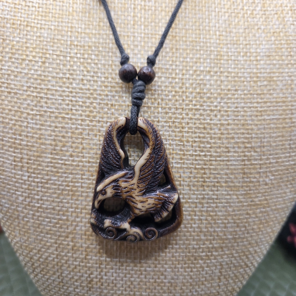 1023. Eagle Pendant On Adjustable Cord